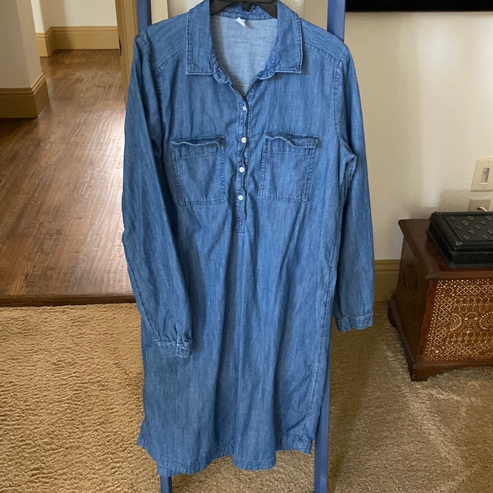 Old Navy Denim shirt dress, size Large Tall